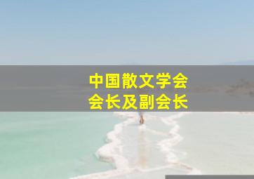 中国散文学会会长及副会长