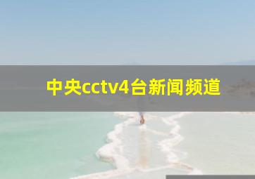 中央cctv4台新闻频道