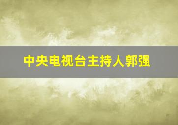 中央电视台主持人郭强