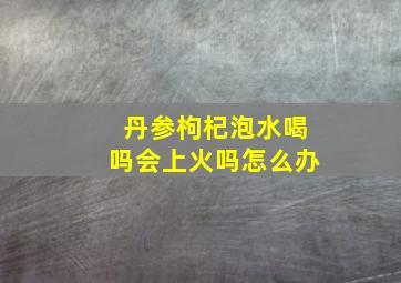 丹参枸杞泡水喝吗会上火吗怎么办