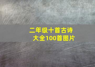 二年级十首古诗大全100首图片