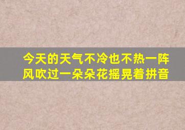 今天的天气不冷也不热一阵风吹过一朵朵花摇晃着拼音