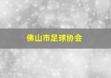 佛山市足球协会