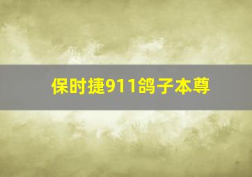 保时捷911鸽子本尊