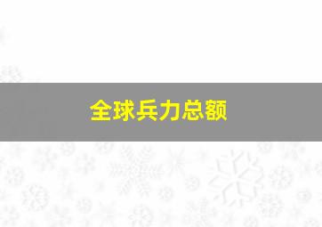 全球兵力总额