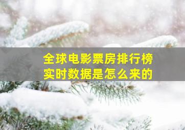 全球电影票房排行榜实时数据是怎么来的