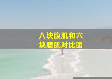 八块腹肌和六块腹肌对比图