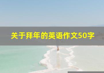 关于拜年的英语作文50字