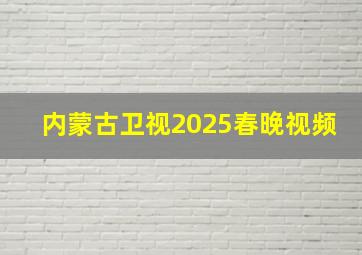 内蒙古卫视2025春晚视频