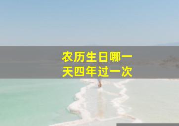 农历生日哪一天四年过一次