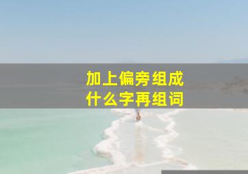 加上偏旁组成什么字再组词