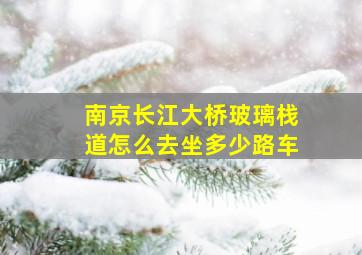 南京长江大桥玻璃栈道怎么去坐多少路车