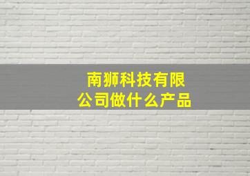 南狮科技有限公司做什么产品