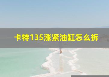 卡特135涨紧油缸怎么拆