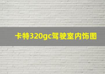 卡特320gc驾驶室内饰图