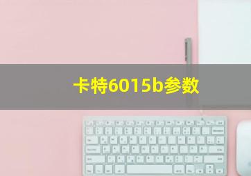 卡特6015b参数