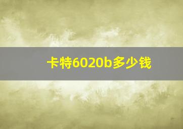 卡特6020b多少钱