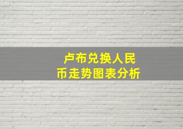 卢布兑换人民币走势图表分析