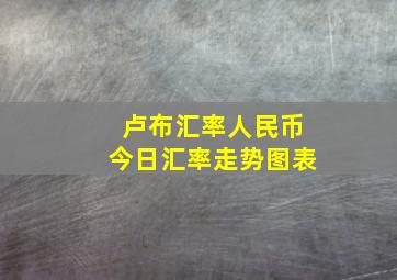 卢布汇率人民币今日汇率走势图表