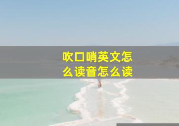 吹口哨英文怎么读音怎么读