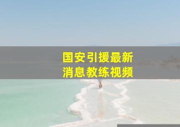 国安引援最新消息教练视频