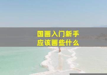 国画入门新手应该画些什么