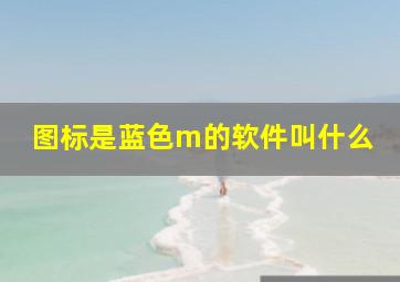 图标是蓝色m的软件叫什么