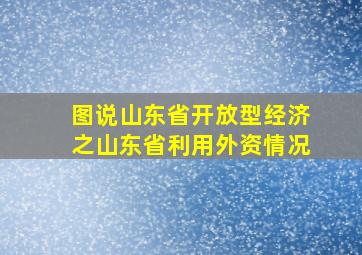 图说山东省开放型经济之山东省利用外资情况