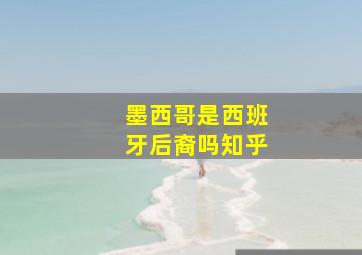 墨西哥是西班牙后裔吗知乎