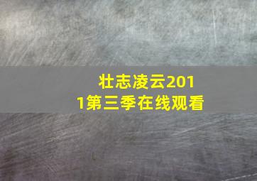 壮志凌云2011第三季在线观看