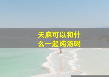 天麻可以和什么一起炖汤喝