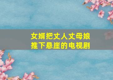 女婿把丈人丈母娘推下悬崖的电视剧