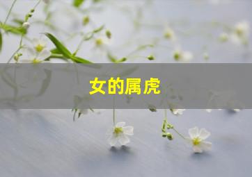 女的属虎