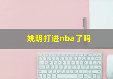 姚明打进nba了吗