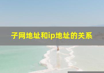 子网地址和ip地址的关系