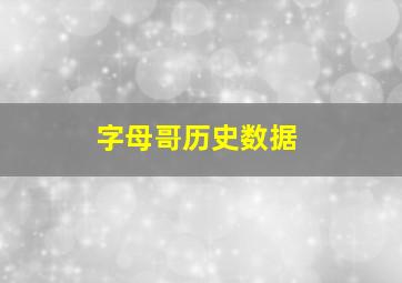 字母哥历史数据