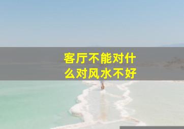 客厅不能对什么对风水不好