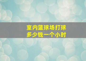 室内篮球场打球多少钱一个小时