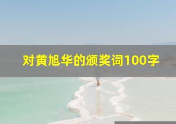 对黄旭华的颁奖词100字