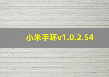 小米手环v1.0.2.54