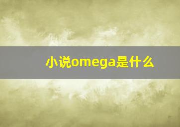 小说omega是什么