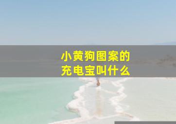 小黄狗图案的充电宝叫什么