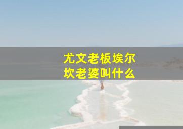 尤文老板埃尔坎老婆叫什么