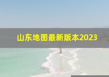 山东地图最新版本2023