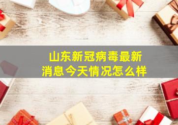 山东新冠病毒最新消息今天情况怎么样