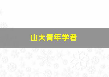 山大青年学者