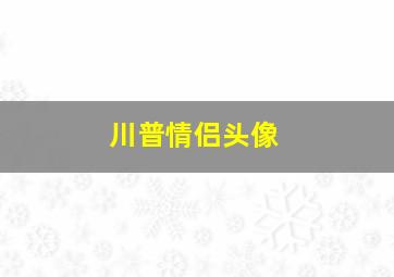 川普情侣头像