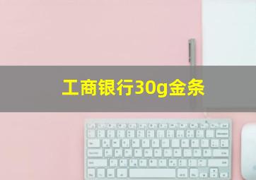 工商银行30g金条