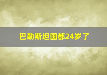 巴勒斯坦国都24岁了