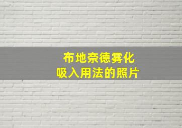 布地奈德雾化吸入用法的照片